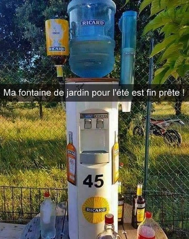 Fontaine de jardin pour l'été