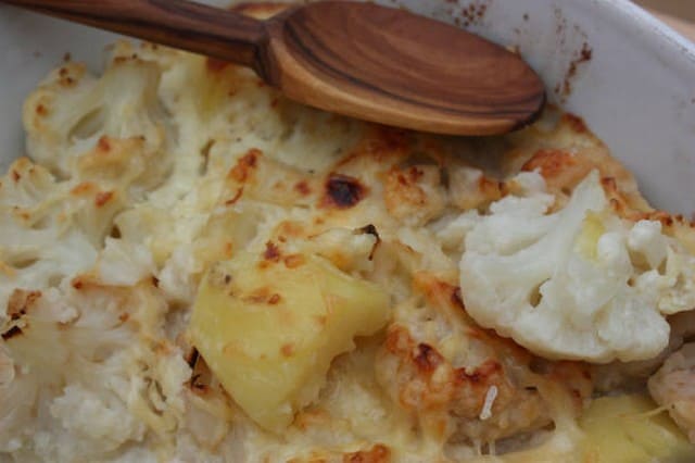 Recettes de cuisine CHOU FLEUR PARMENTIER AU GRATIN