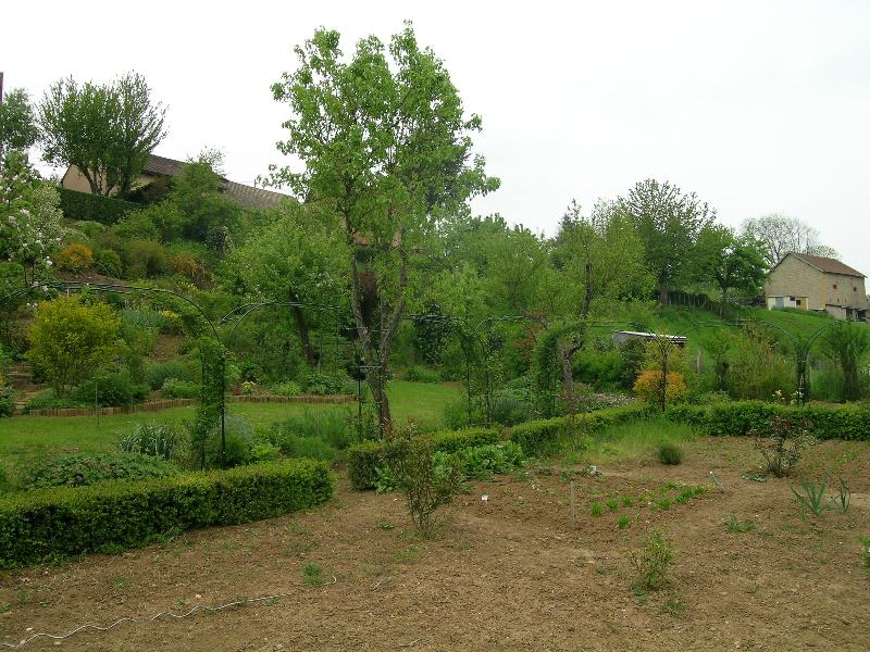 Photo petite haie autour du potager